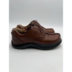 Earth Shoes Unisex Heritage 2 Brown Leather Casual Shoes Lace Up Women’s 8 Men 6